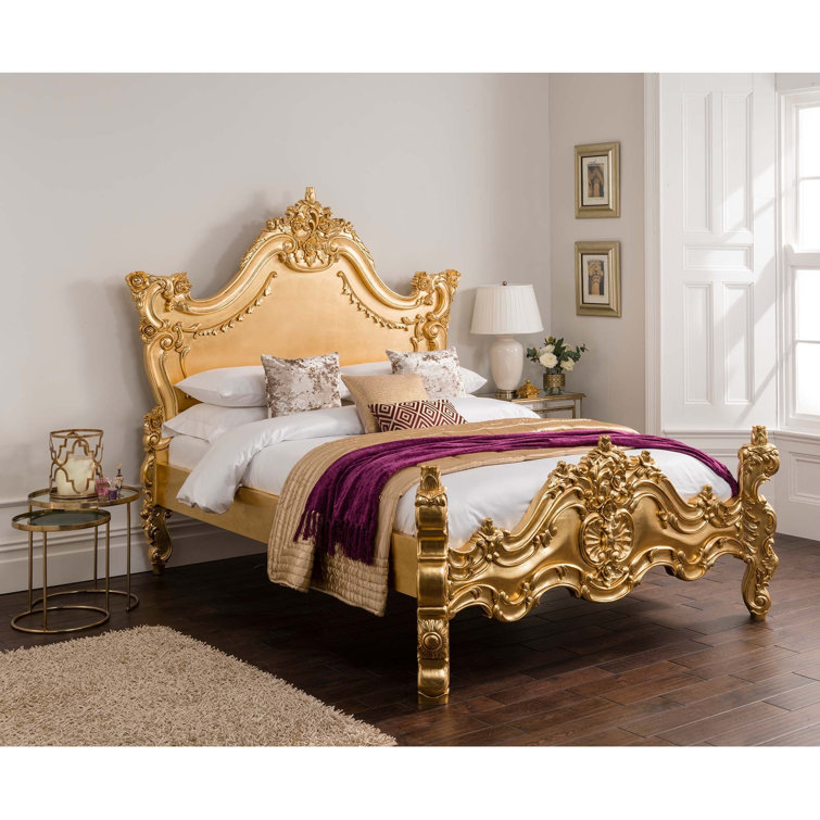 Gold super king store bed frame